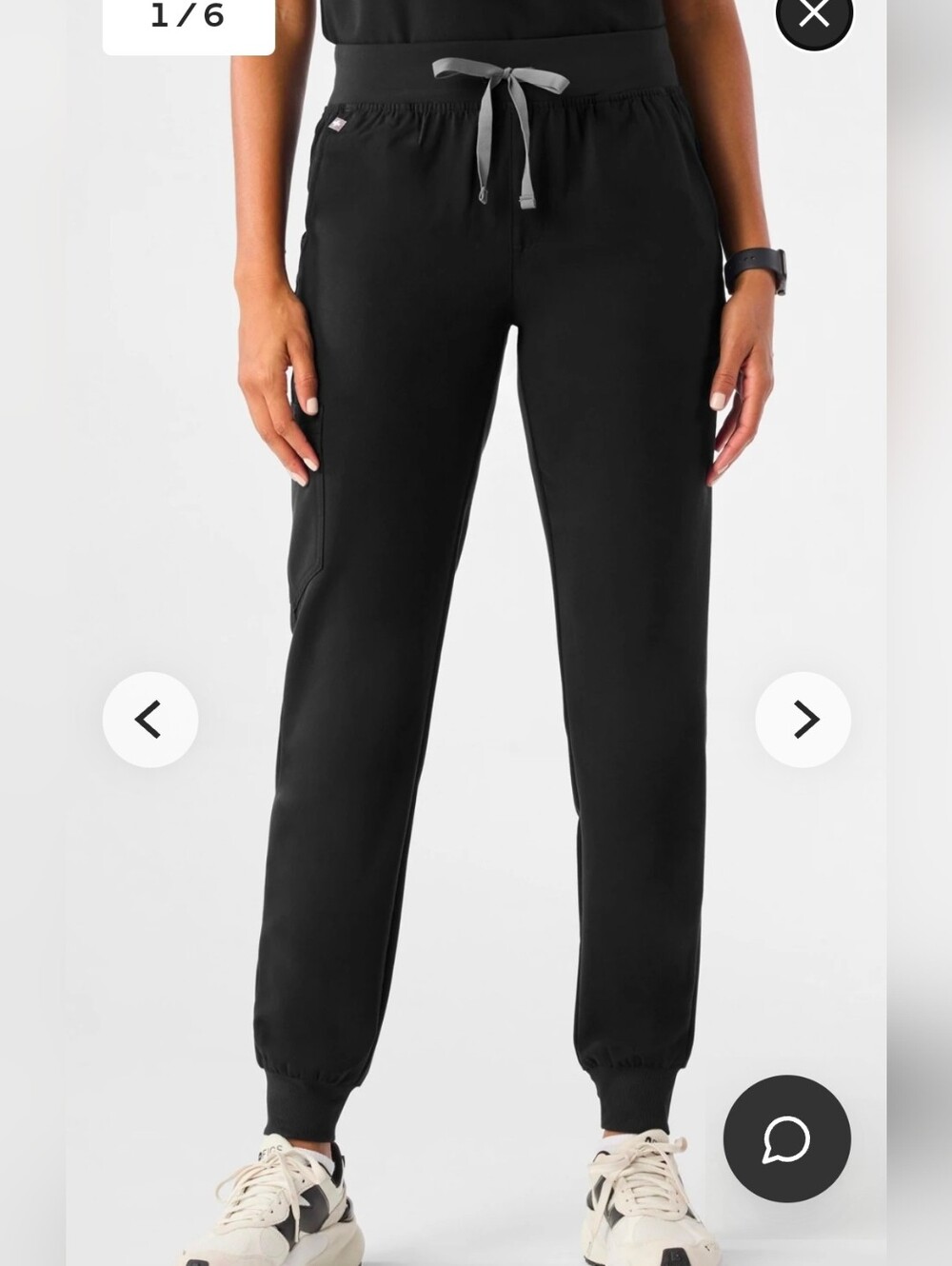 Figs Zamora Jogger Scrub Pant Black XL Womens